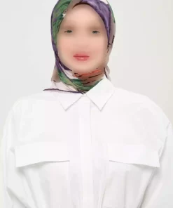 روسری لیز نمیخورد روزانه طرحدار چاپی چند رنگ غیر کریستالی برند Madame Polo کد 1757934724