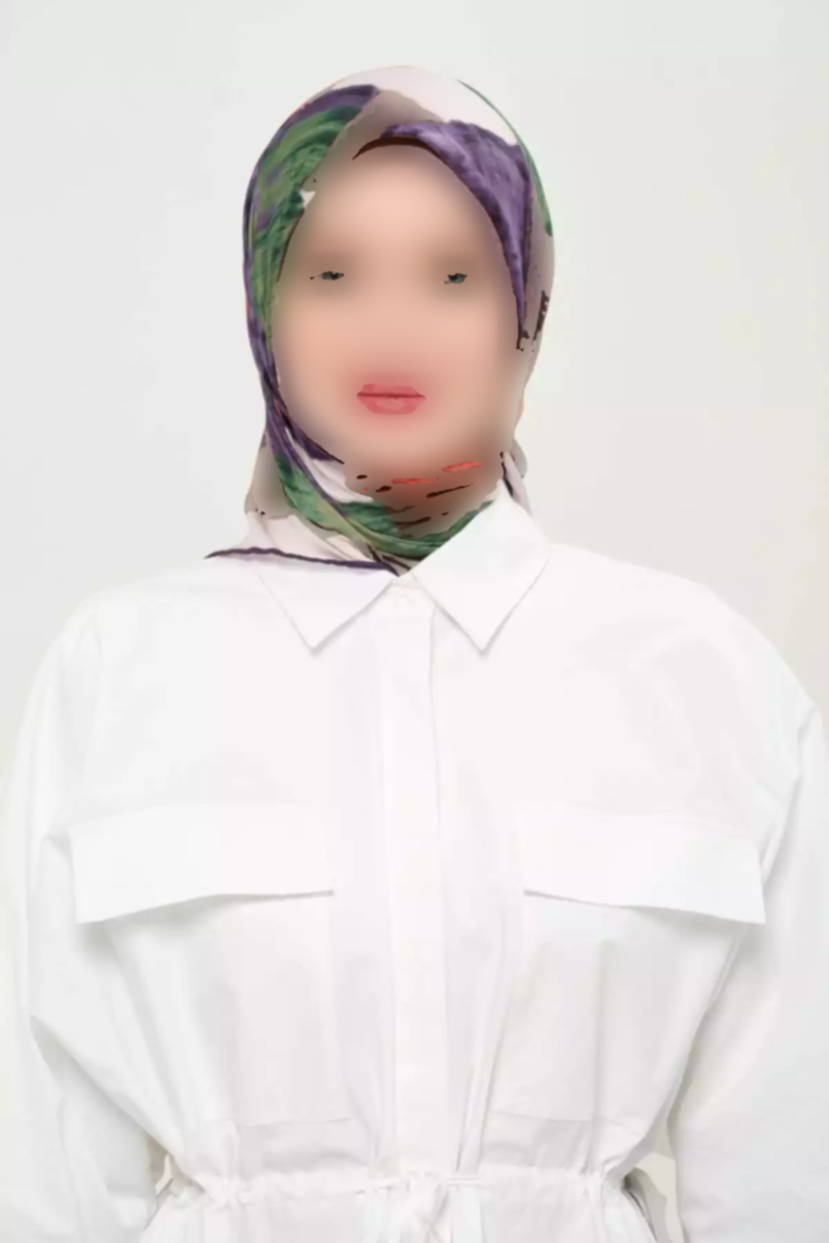 روسری لیز نمیخورد روزانه طرحدار چاپی چند رنگ غیر کریستالی برند Madame Polo کد 1757934724