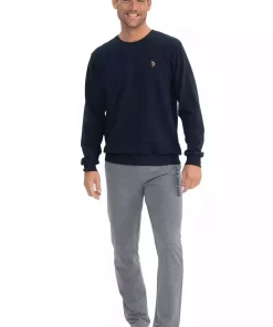 راحت گرد یقه آستین بلند 18817مردانه لباس - آبی سرمه ای برند U.S. Polo Assn. کد 1759202523