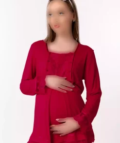 لباس راحتی بارداری آلبالویی برند ByLohusa کد 1756968069