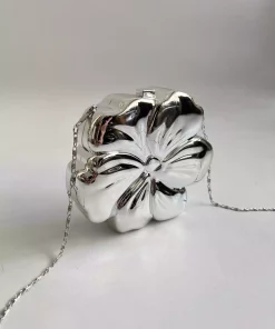 کیف مجلسی نامزدی گلدار مدل نقره برند Mia Collection کد 1758072069