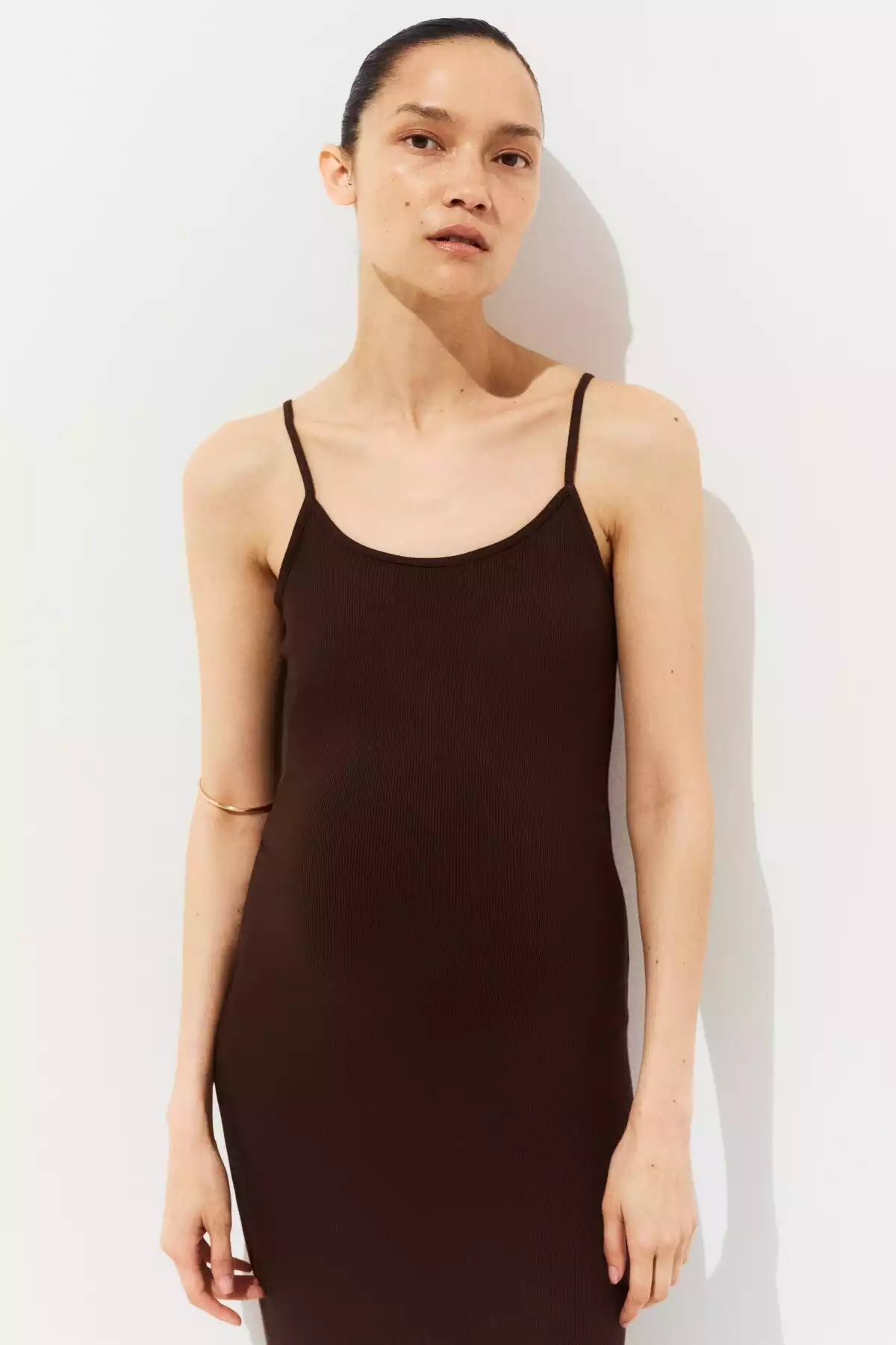 پیراهن بافتنی لاستیک بنددار برند H&M کد 1759233740