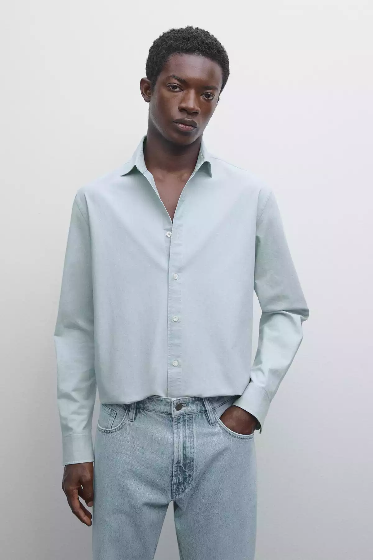 پیراهن اسلیم فیت جین برند Massimo Dutti کد 1757752148