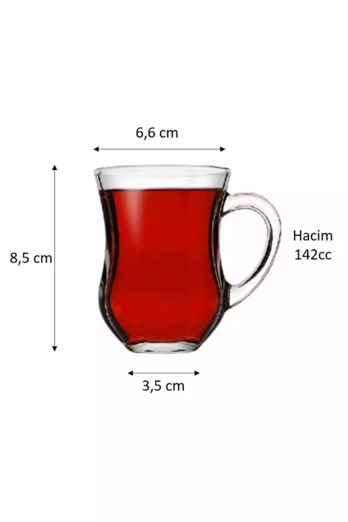 لیوان دسته دار چای دم کردن برند Paşabahçe کد 1758471063