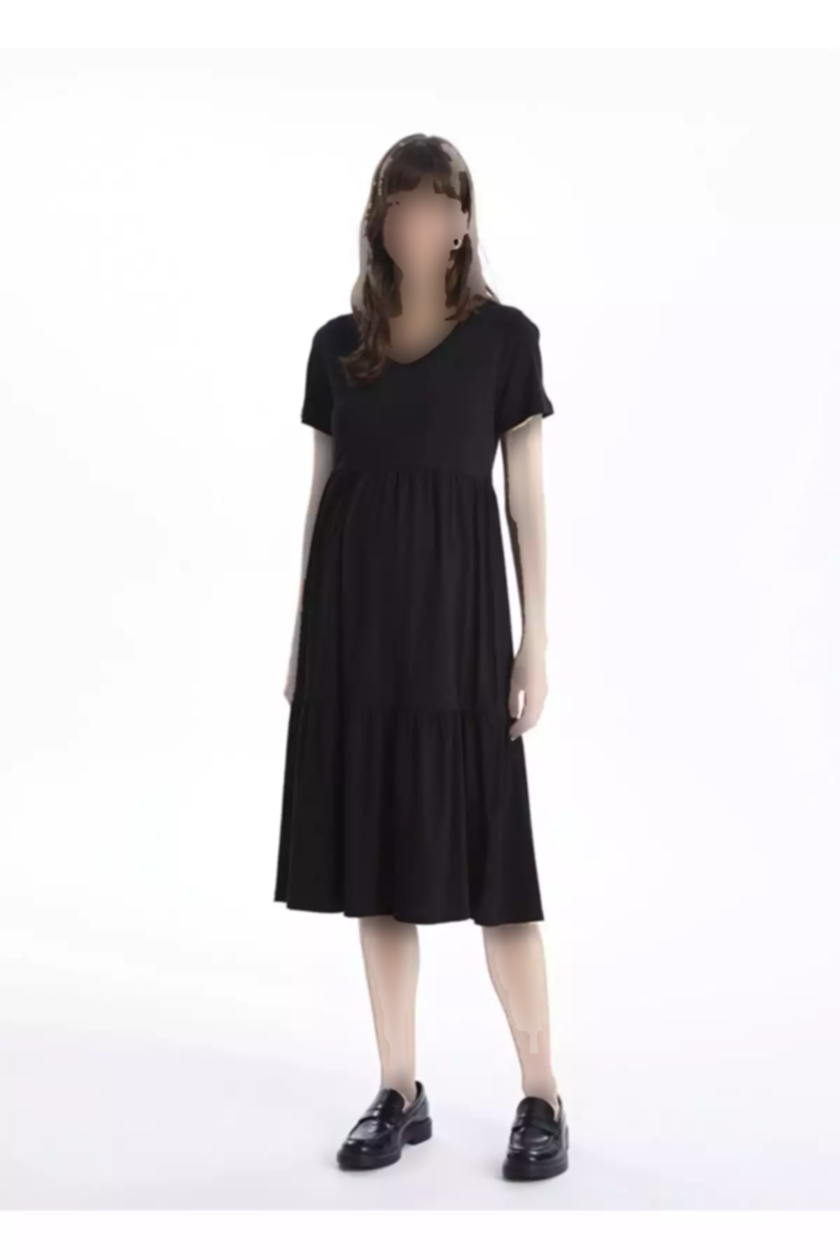 پیراهن ساده آستین کوتاه یقه هفت LC Waikiki بارداری برند LC Waikiki کد 1759254783