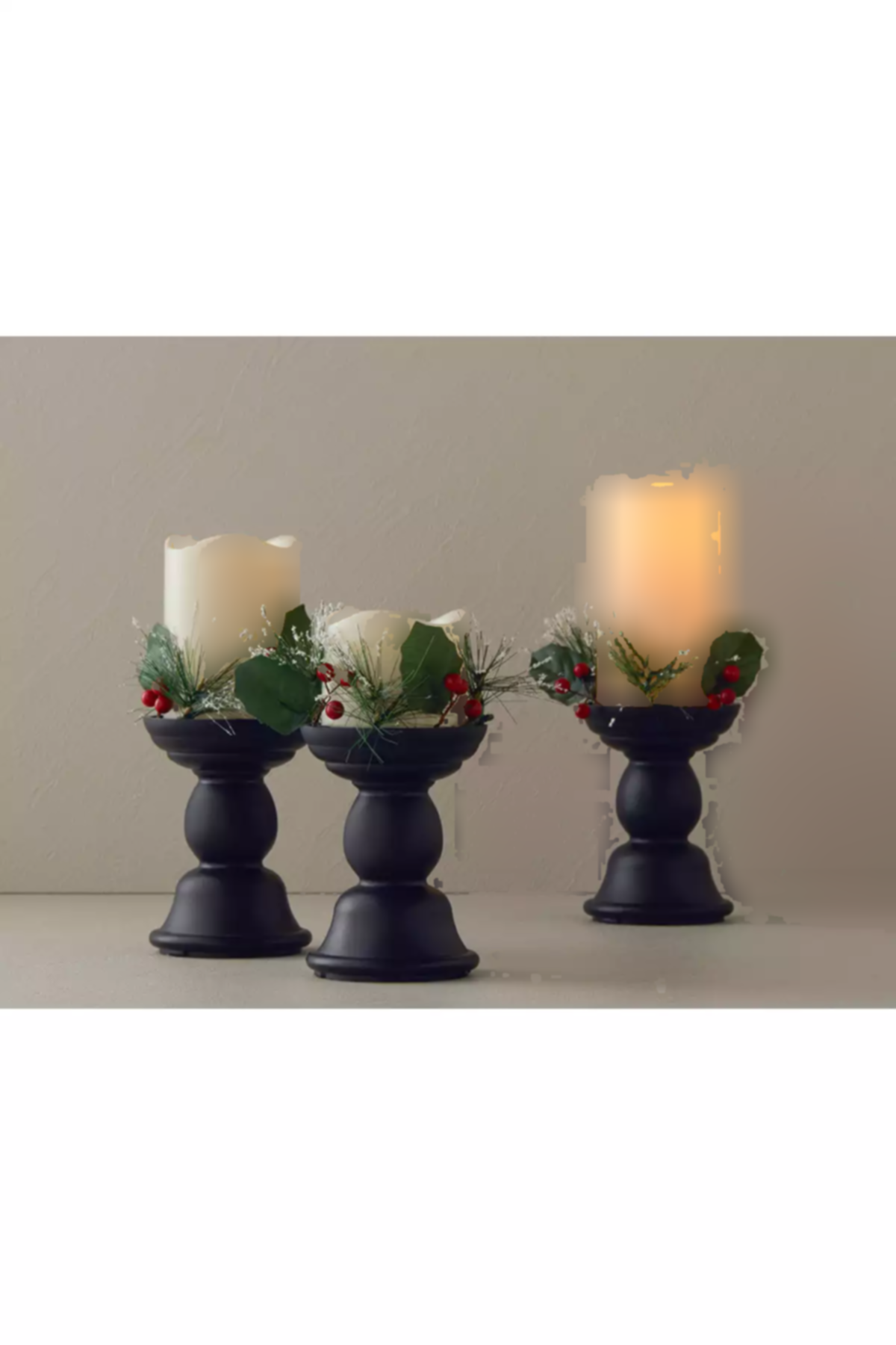 تزئینی پلاستیکی مشکی شمعدان برند English Home کد 1757129229