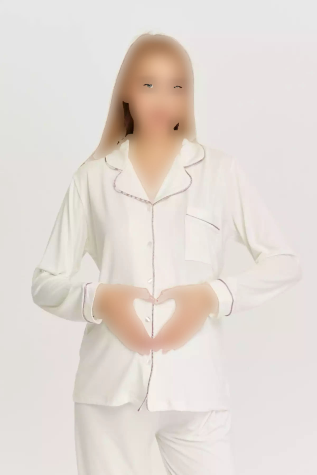 لباس راحتی دکمهدار آستین بلند از جلو بارداری لیکاپ برند LİKAPA کد 1757673672