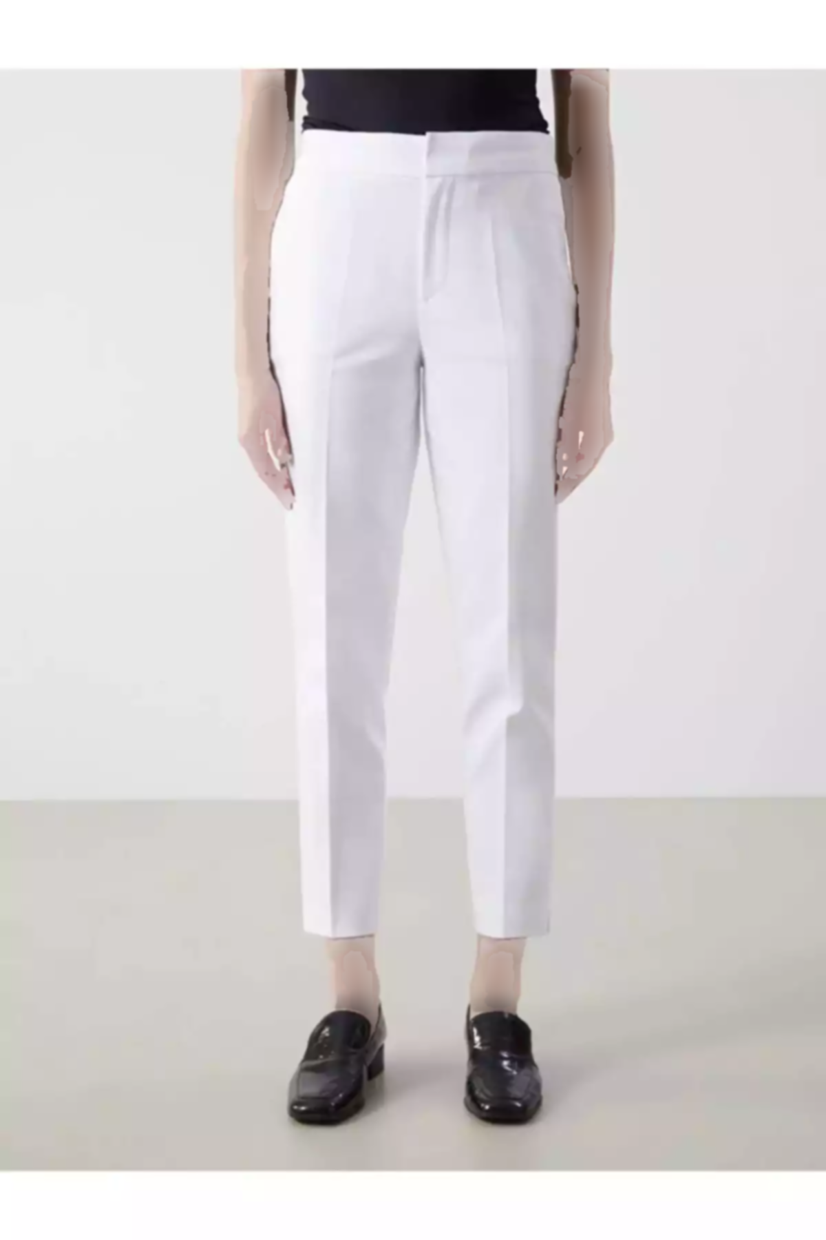 کمر کشی سفید شلوار زنانه قالب تنگ برند LC Waikiki کد 1758314482