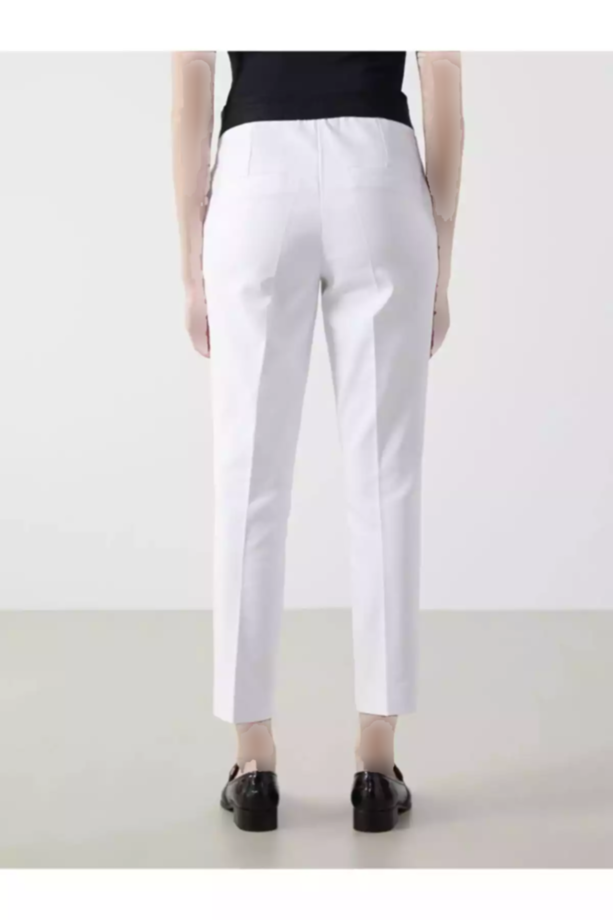 کمر کشی سفید شلوار زنانه قالب تنگ برند LC Waikiki کد 1758314482