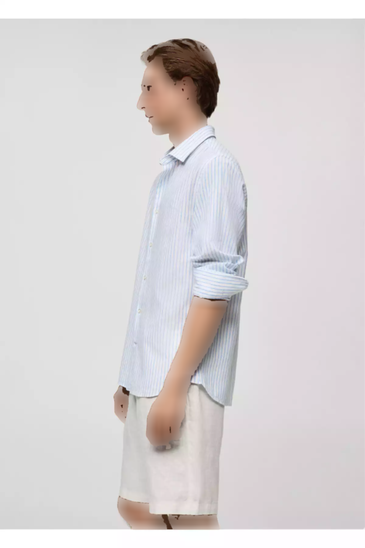 پیراهن سفید آبی مردانه برند MANGO کد 1757748968