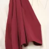 شال ساده پارچه لیز نمیخورد تویل غیر کریستالی زرشکی برند Madame Polo کد 1757932871