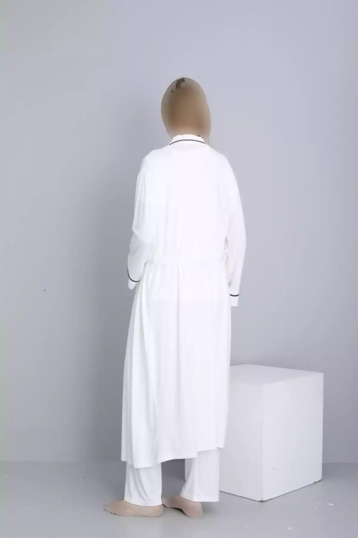 لباس راحتی شیردهی بلند و گشاد یقه طرحدار بارداری برند Miss Dünya Lissa کد 1757759470