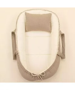 کرم کریر بافتنی muslin دو طرفه سنگی بالشت برند Yunikobaby کد 1757076072