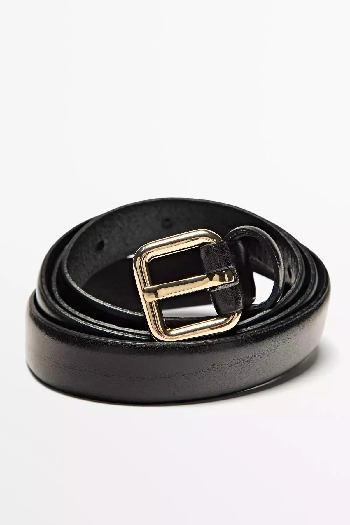 کمربند چرم سگک دار مربع برند Massimo Dutti کد 1757213468
