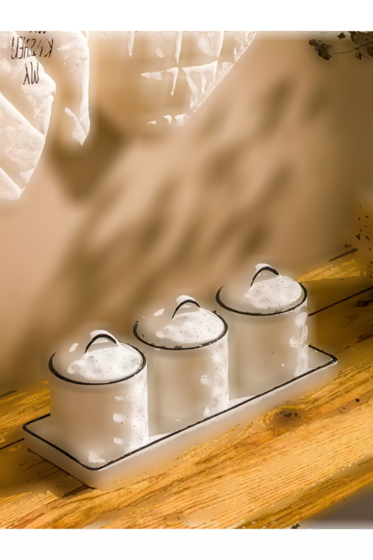 ظرف نگهداری ست خانه سرامیک مشکی برند LC Waikiki کد 1758379270