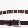 کمربند دار فلزی تکه دوزی شده برند Massimo Dutti کد 1758030129