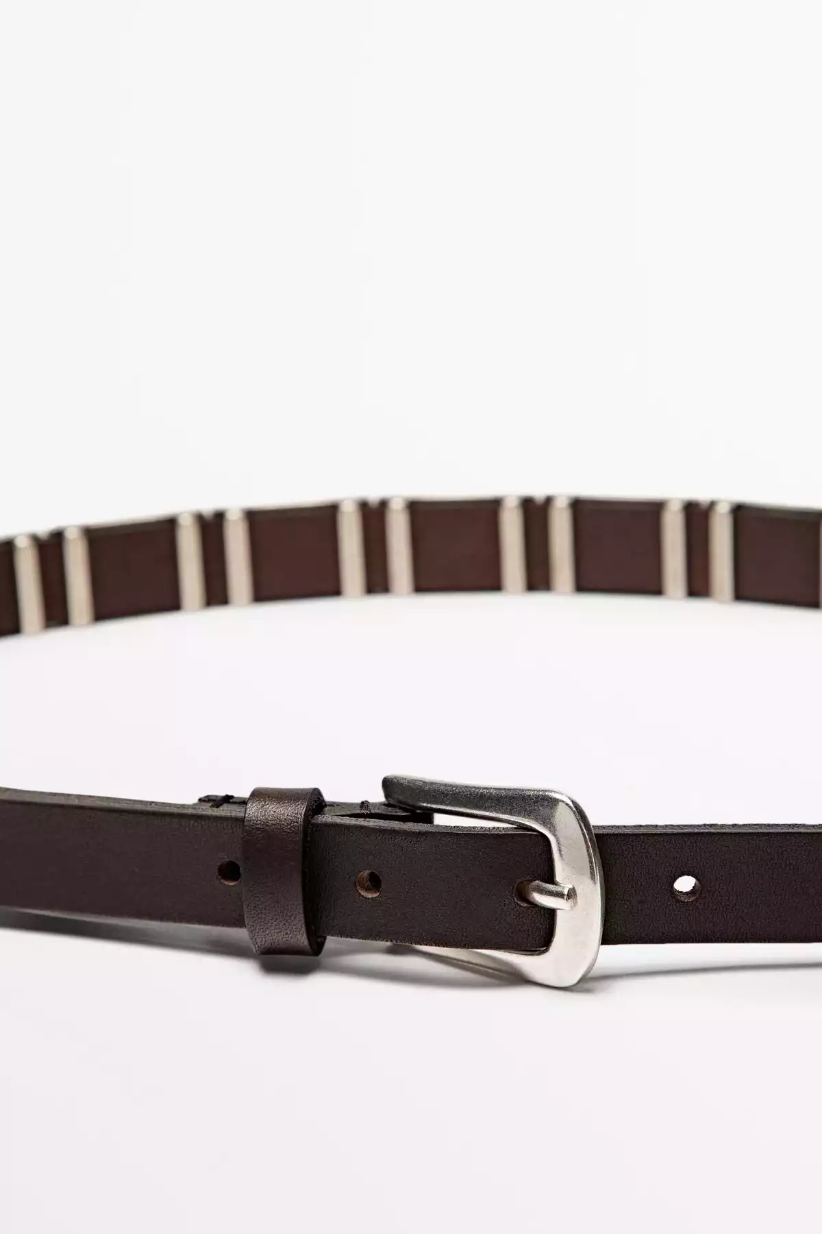 کمربند دار فلزی تکه دوزی شده برند Massimo Dutti کد 1758030129