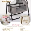گهواره ست خواب کودک 5کتان سایه بان برند Baby Clime کد 1757076068