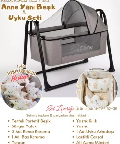 گهواره ست خواب کودک 5کتان سایه بان برند Baby Clime کد 1757076068