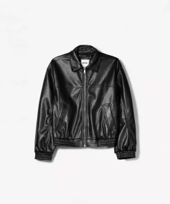کت چرم گشاد مصنوعی برند Bershka کد 1758259386