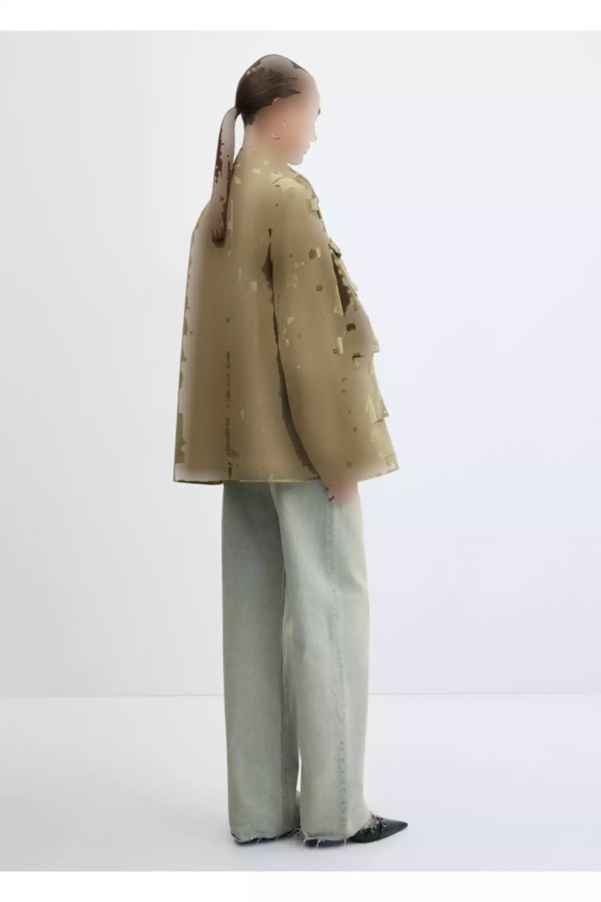 خاکی پالتو زنانه برند MANGO کد 1757704274