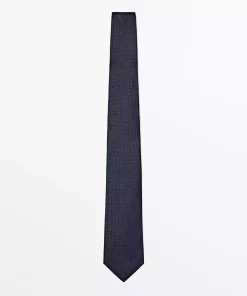 کراوات طرحدار خال خالی ابریشم 1000 برند Massimo Dutti کد 1757274789