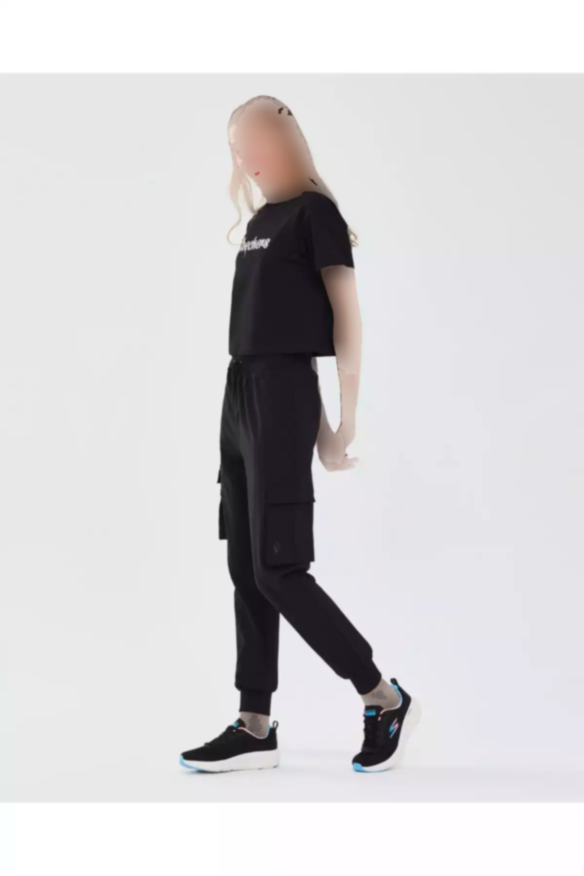 شلوار راحتی میکرو جاگر مشکی زنانه بافته شده برند Skechers کد 1758033663