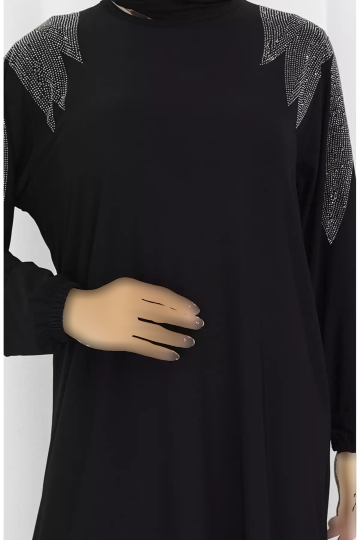 لباس مجلسی پارچه نگین دار مشکی برند sefamerve کد 1758123132