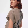 بلوز muslin کمربند دار برند H&M کد 1757223189