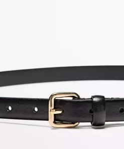 کمربند چرم سگک دار مربع برند Massimo Dutti کد 1757213468