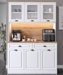 led کابینت آشپزخانه گوشه ای ام دی اف مونتاژ قهوه در مورد علاقه شما 140cm برند GuneyStore کد 1757972533