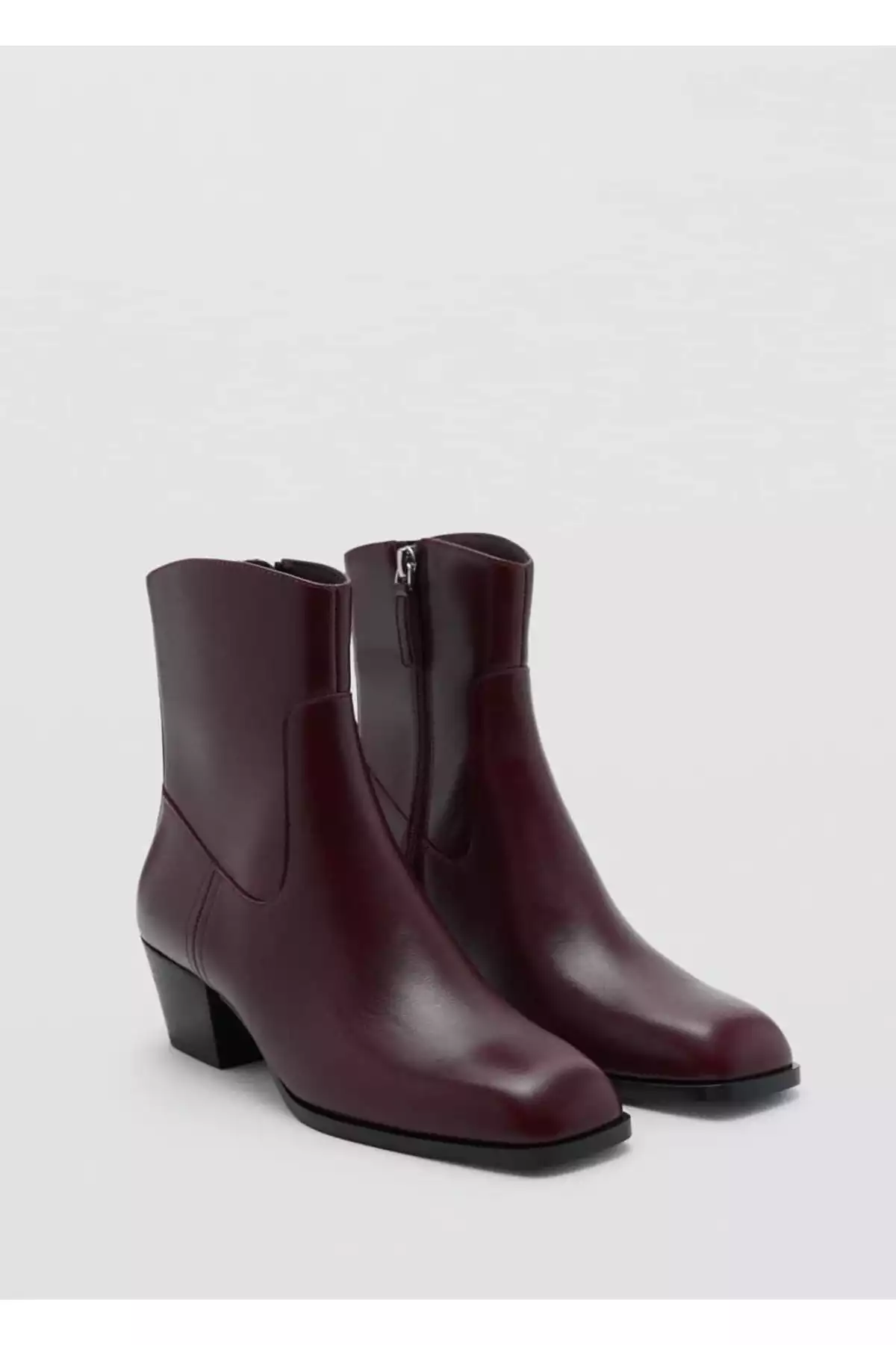 نیمه مربع پوتین چرم سه تایی برند MANGO کد 1758505384