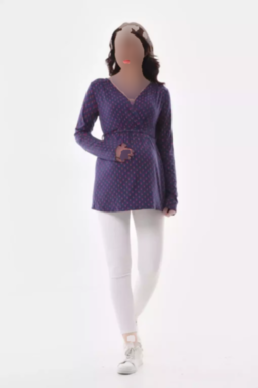 بلوز گره‎دار طرح‎دار & بارداری برند MEGHAN L.A کد 1757258649