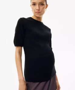 بافتنی بالا آستین کوتاه برند H&M کد 1758274870