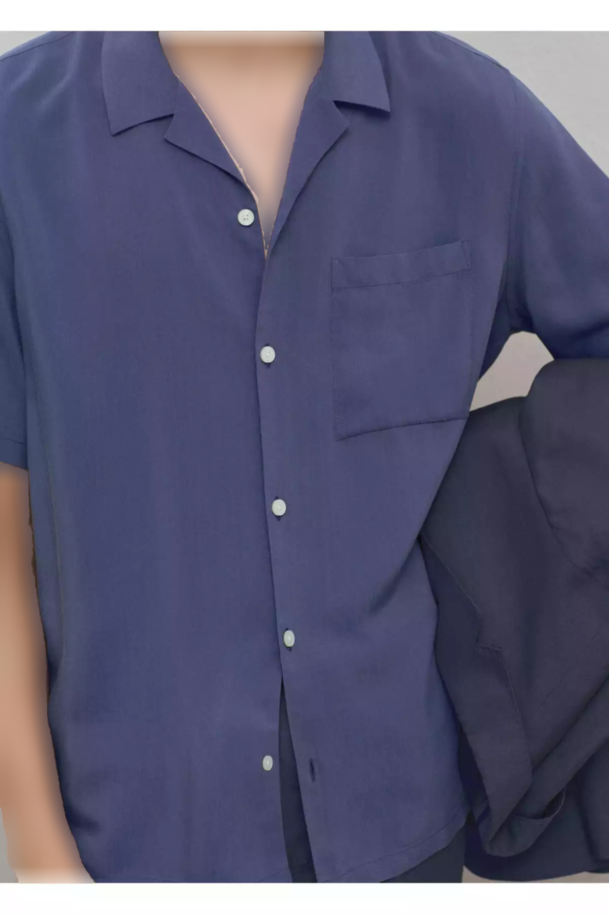 پیراهن آبی مردانه برند MANGO کد 1757754848