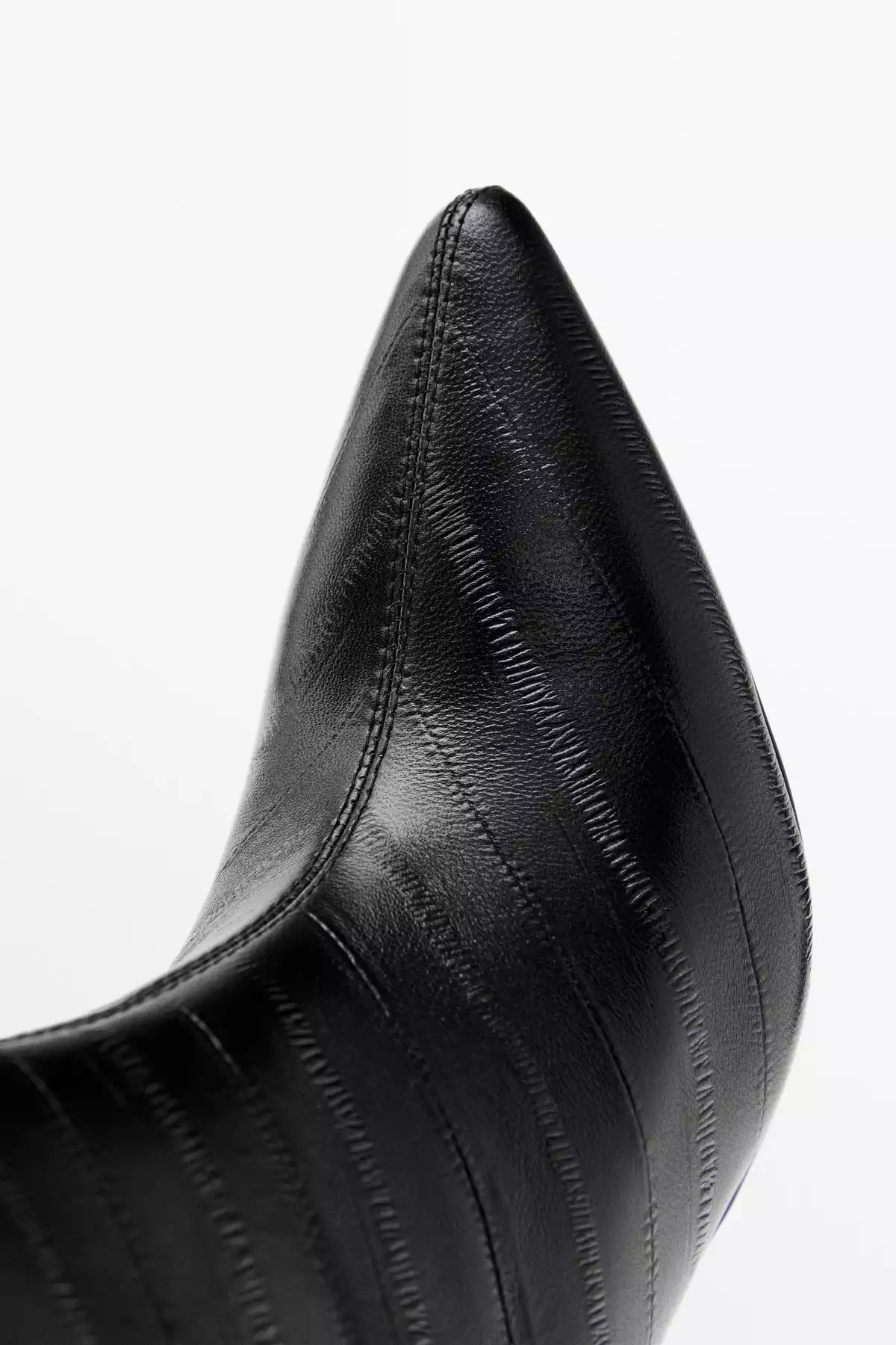 پوتین پاشنه بلند چرم برند Massimo Dutti کد 1758537669