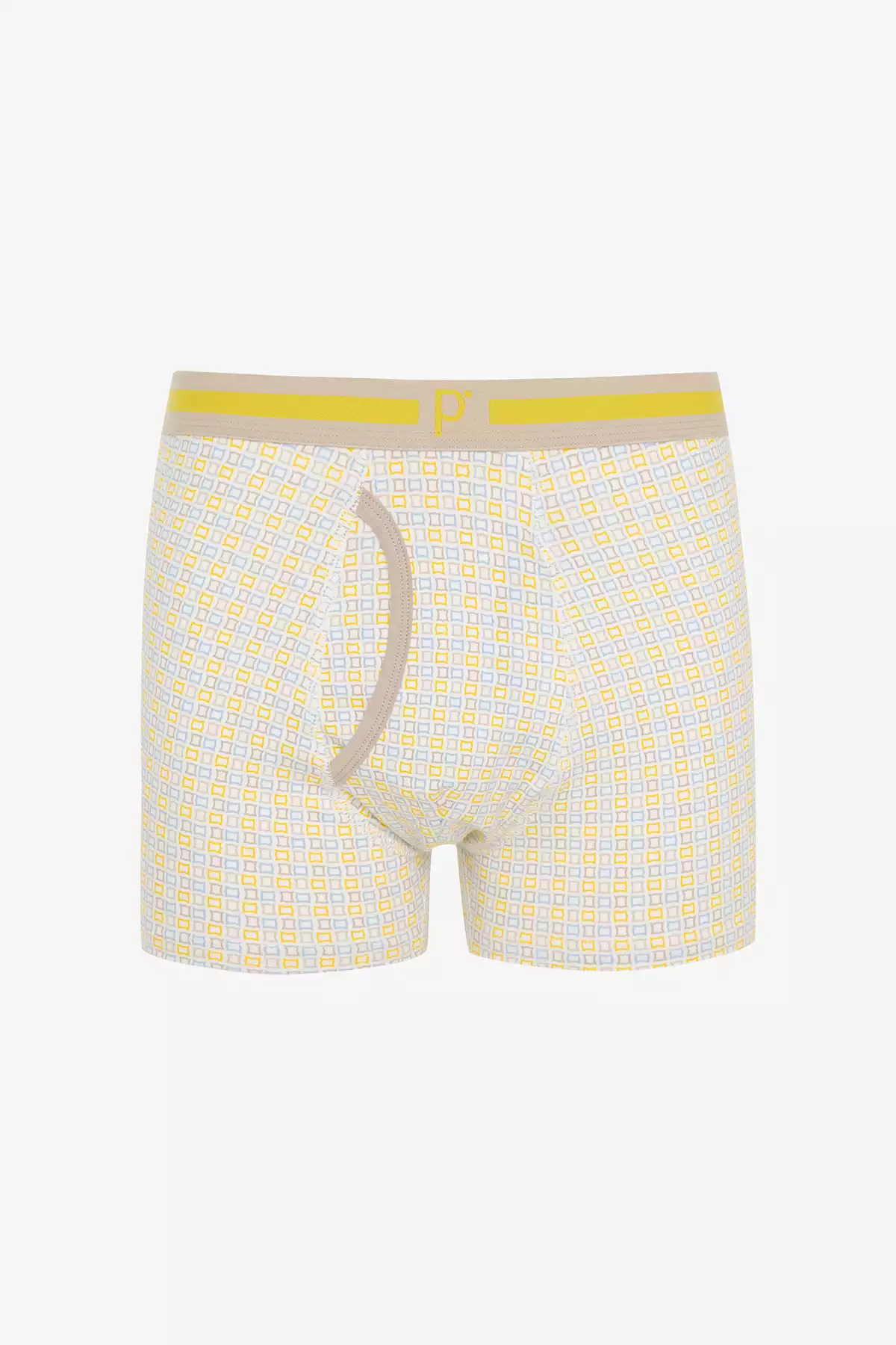 شلوار لباس زیر پنبه ای راهراه چند رنگ زرد مردانه برند Penti کد 1757576828