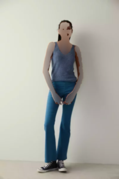 دور کمر بلند پاچه جین آبی شلوار برند Penti کد 1758030193