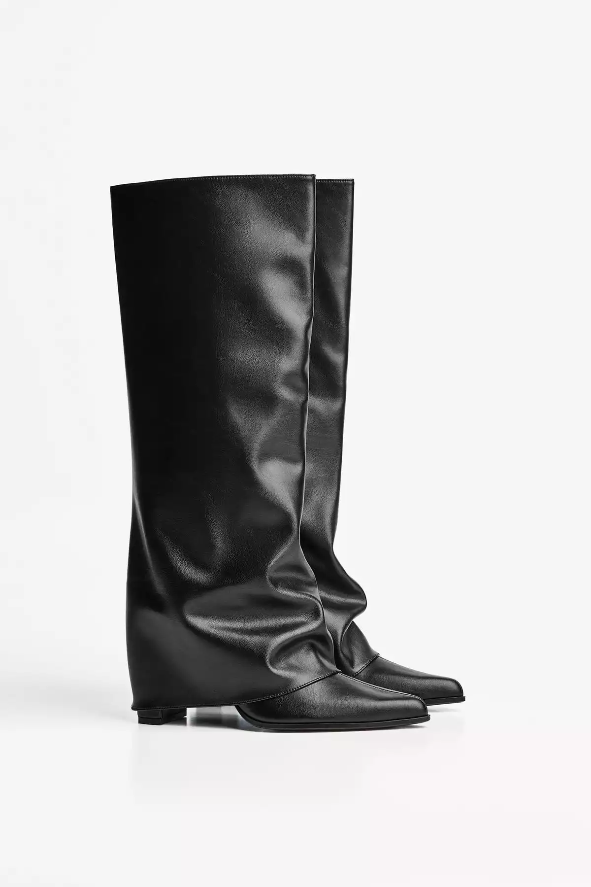 چکمه پاشنه بلند شلوار برند Bershka کد 1758505383