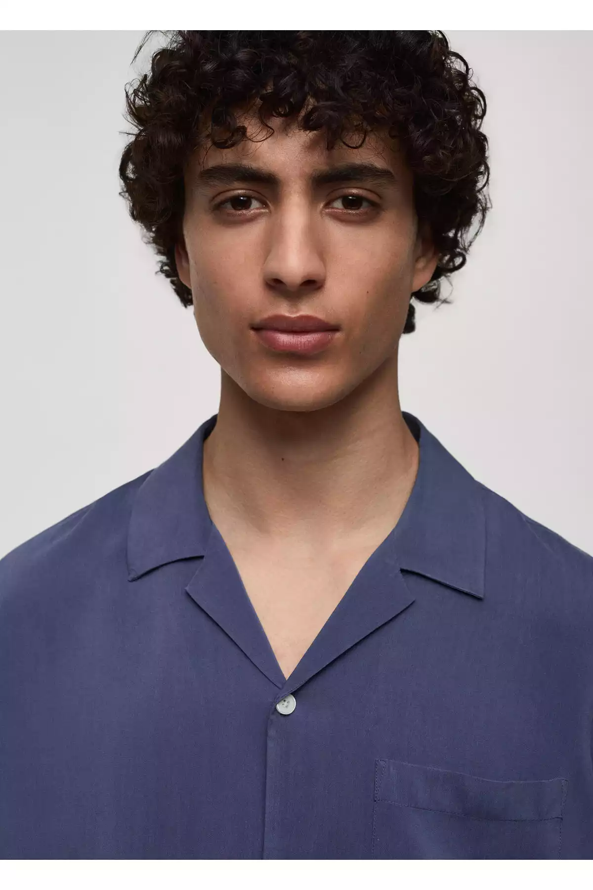 پیراهن آبی مردانه برند MANGO کد 1757754848