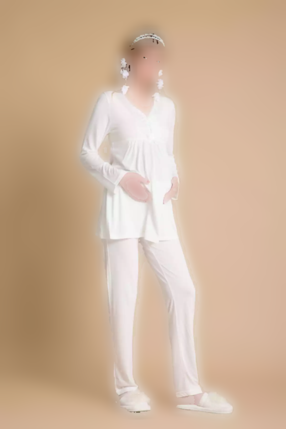 ست ظریف طرح توری بارداری دره برند Effortt کد 1757759168