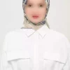 روسری لیز نمیخورد روزانه طرحدار چاپی چند رنگ غیر کریستالی برند Madame Polo کد 1757930654