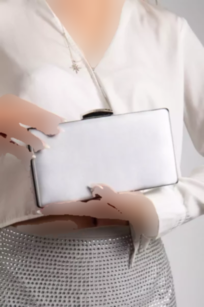 مجلسی جعبه ساتن نقره کیف زنانه برند LİLLA کد 1758065584