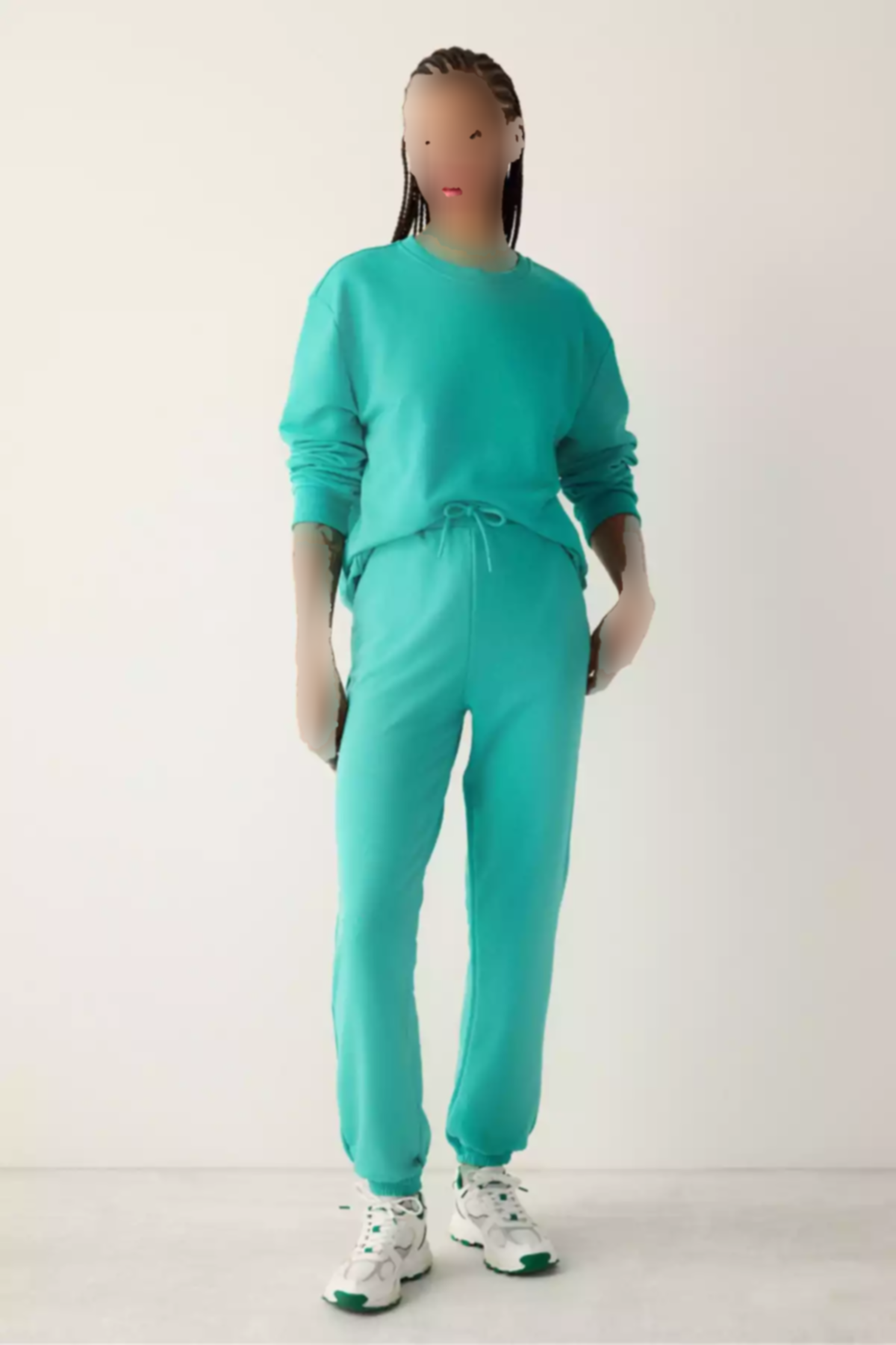 شلوار راحتی دور کمر بلند ساده سبز برند Penti کد 1757211190