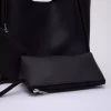 کیف دوشی با چرم مصنوعی آرایش دستی زنانه مشکی برند Shaka کد 1758152466