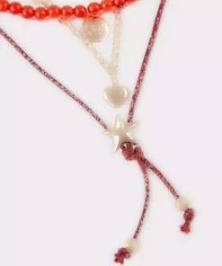 گردنبند قرمز زنانه برند Defacto کد 1757272447