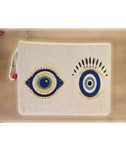 کیف لوازم آرایش چشم بافته شده طرحدار (کلاچ) برند ElifceByÖzlem کد 1758444074