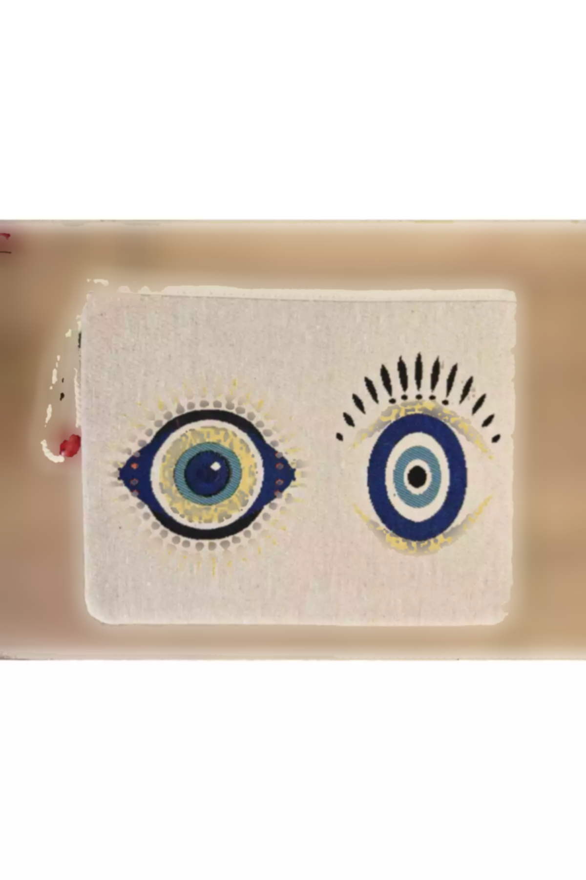 کیف لوازم آرایش چشم بافته شده طرحدار (کلاچ) برند ElifceByÖzlem کد 1758444074