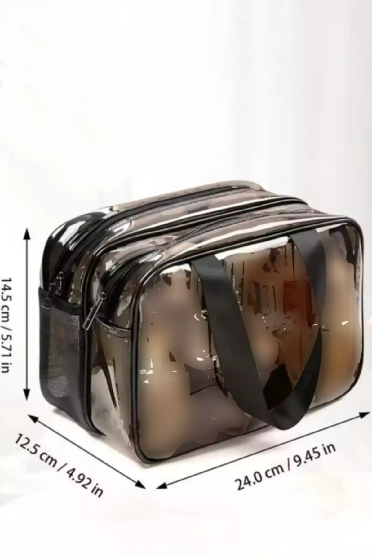 ساک کیف لوازم آرایش مراقبت مسافرتی ست تنظیم کننده ساحلی قسمته بزرگ شفاف آرایشی و بهداشتی زنانه برند woys کد 1758440468