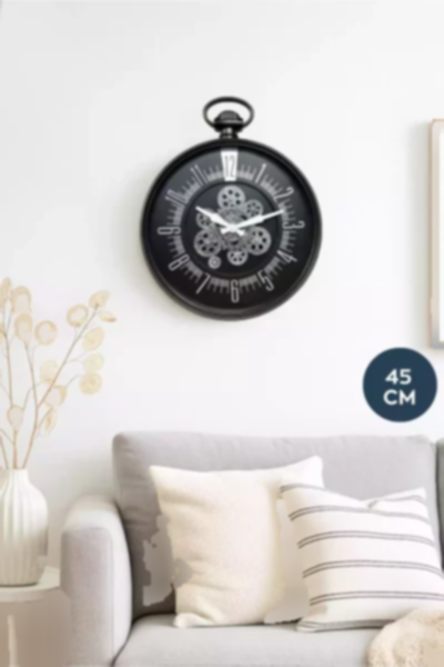 ساعت دیواری بزرگ لومو مشکی 45cm برند HOMİNG کد 1758134474
